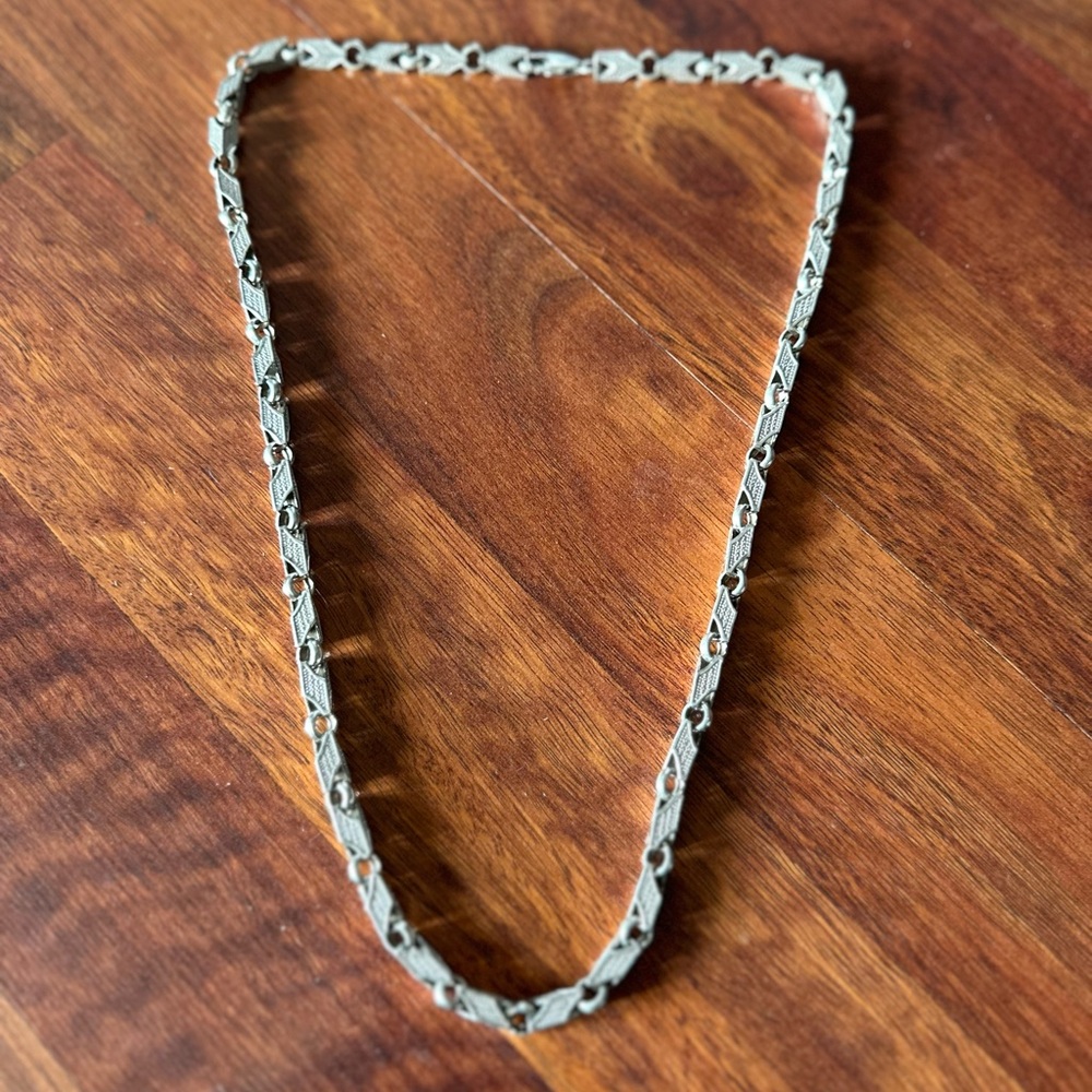 45 grams 
Solid Fine Italian Fat Link Sterling Silver Men's Chain Necklace - Picture 4 of 9